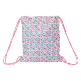 Bolsa Mochila con Cuerdas Moos Flores Multicolor 35 x 40 x 1 cm