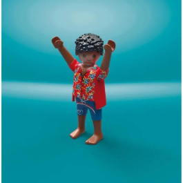 Playmobil Volkswagen T1 Camper Furgoneta Retro con Tabla de Surf Juguete para +5 Años