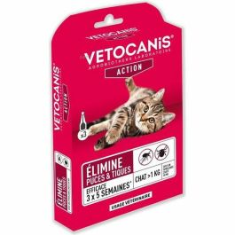 Pipetas VETOCANIS Spot On, Anti-pulgas y Anti-garrapatas - Para gato Precio: 27.50000033. SKU: B1EBJCMTXG