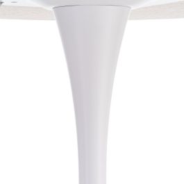Mesa Comedor Natural-Blanco Dm-Metal 100 X 100 X 75 cm