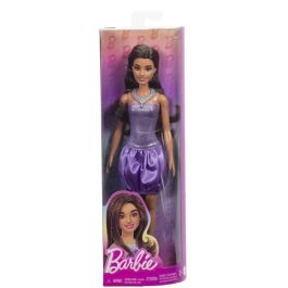 Barbie HYT92 Muñeca Fashionista Vestido Burbuja Morado, Lentejuelas, Falda Satinada. Cabello Castaño Ondulado. Edad +3 años. Barbie HYT92 Muñeca Fashionista Vestido Burbuja Morado, Lentejuelas, Falda Satinada. Cabello Castaño Ondulado. Edad +3 años.