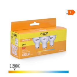 Edm Kit 3 Bombillas Dicroicas LED GU10 5W 450lm 3200K Luz Calida Ø5x5.5cm Precio: 4.58999948. SKU: S7917419