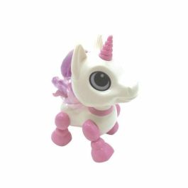 Lexibook Robot Unicornio Mini con Efectos de Luz y Sonido, Repetición de Voz, Control por Clic Manual, Juguete para Niños