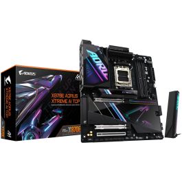 GIGABYTE GA-X870E A XTREME AI TOP Placa Base AMD Ryzen 9000 AM5 DDR5 8800MHz WiFi 7 LAN 10 GbE PCIe 5.0 M.2 Precio: 891.89000054. SKU: B1EV3S2WJJ