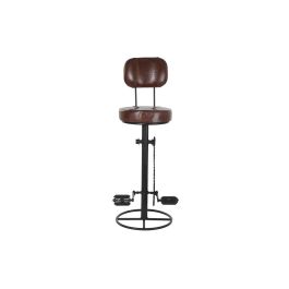 Taburete DKD Home Decor 45 x 46 x 118 cm Negro Metal Marrón Precio: 180.95000055. SKU: S3033116