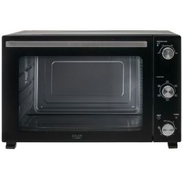 Adler ad 6026 Horno Eléctrico con Convección y Asador, 1800W, 48L, Acero Inoxidable, 90-230°C, Temporizador 60 min