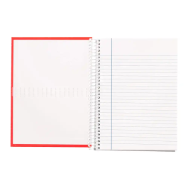 Liderpapel Cuaderno espiral A4 crafty tapa forrada 80 hojas 90gr rayado horizontal con margen colores surtidos