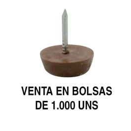 Herrajes Fab.Nacional Otto Deslizante Quitarruido para Patas de Mueble Diámetros Ø15, Ø17 y Ø20 Marrón - Bolsa de 1000 Uds. Precio: 25.4999998. SKU: B1BNQ5BFEX