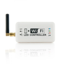 Controlador RGB Wifi 3 Canales 4A 12/24VDC 144W para Tiras LED con App Móvil