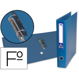 Liderpapel Carpeta de 2 anillas mixtas 40 mm Folio Cartón Forrado Paper Coat con Ollao y Tarjetero Azul Precio: 5.50000055. SKU: B17DL3QW59