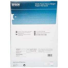 Epson Papel Mate de Alto Gramaje, A4, 50 Hojas de 167g. Matte Paper Heavy Weight