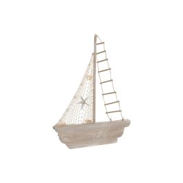 DKD Home Decor Figura Velero Azul Natural MDF 45 x 33.5 x 4.5 cm (2 Unidades)