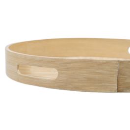 Bandeja de Aperitivos Beige Bambú 35 x 35 x 5 cm Madera MDF