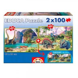 Educa Borrás 15620 Puzzle 2x100 Dino World Niño/Niña 6-8 Años 200 Piezas Precio: 13.95000046. SKU: B1AQZ4Q8MG
