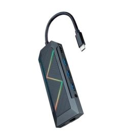 Nanocable 10.16.0901 Hub USB-C 9 en 1 HDMI 4K, RJ45 Gigabit, Lector SD/TF, 3xUSB-A 3.1, USB-C PD 100W, Audio Jack 3.5mm para Portátil Precio: 40.49999954. SKU: S0234338