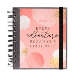 AGENDA ESCOLAR ERIK ADPM1915 GLITTER GOLD DREAMS - 14*16CM - SEPT. 19/JUNIO 2020 - 300PAG. 80G - REGLA MARCAPAGINAS - LAMINAS SEPARADORAS - PEGATINAS