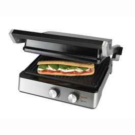 Bourgini Grill Classic Contact Grill Pure - Sandwichera, Panini Grill y Placa de Grill Doble con Revestimiento Cerámico sin PFAS, Termostato Manual y Temporizador Bourgini Grill Classic Contact Grill Pure - Sandwichera, Panini Grill y Placa de Grill Doble con Revestimiento Cerámico sin PFAS, Termostato Manual y Temporizador