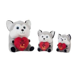 Peluche perrito boli corazón 28cm_3 stdos. Peluche perrito boli corazón 28cm_3 stdos.