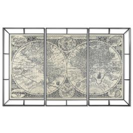 Cuadro Vintage DKD Home Decor Negro Blanco 8 x 140 x 222 cm Set de 3