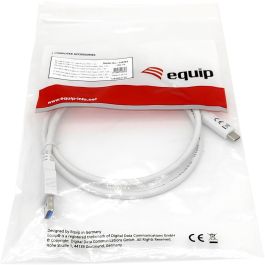 EQUIP USB-A 3.2 a USB-C St/St 2.00m 3A/20V Cable blanco