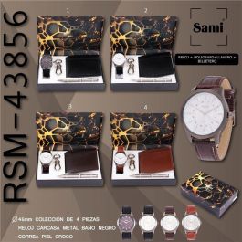 SAMI Conjunto de Accesorios Hombre con Reloj, Billetero, Llavero y Bolígrafo Precio: 24.9865. SKU: B1FWJP2EGG