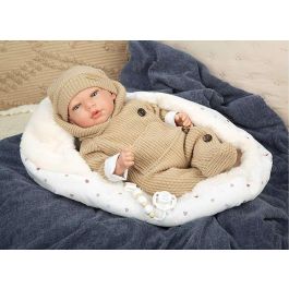 Muñecas Arias Muñeca Reborn Olona Beige con Saco Dormir 40 cm