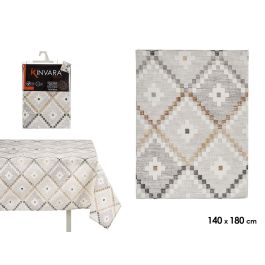 Kinvara Mantel Loneta Antimanchas Rombos Beige 140x180 cm (Set de 6) Precio: 73.89000036. SKU: S3609856