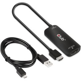 Club3D Adaptador HDMI + MicroUSB a DisplayPort Activo 4K120Hz