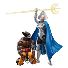 HASBRO Wolverine y Lilandra Neramani Legends Series Marvel Blister Figuras Articuladas 15cm con Accesorios