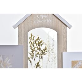 Marco Multifoto Urban DKD Home Decor Marron Blanco 3 x 41 x 39 cm (2 Unidades)