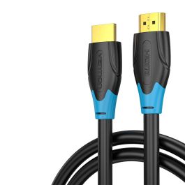 Vention AACBI Cable HDMI 2.0 4K Ultra HD 3 Metros Macho a Macho con Conectores Chapados en Oro y Cubierta Trenzada de Nylon Negro