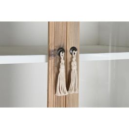 DKD Home Decor Armario Boho Abeto y Cristal, 4 Puertas, 2 Cajones, 2 Estanterías, Natural Blanco, 180x80x42 cm DKD Home Decor Armario Boho Abeto y Cristal, 4 Puertas, 2 Cajones, 2 Estanterías, Natural Blanco, 180x80x42 cm