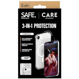 PanzerGlass CRNCHFUG29845 Funda 3 en 1 Protector de Pantalla Completo y Trasero para iPhone 16E - Transparente, Anti-Golpes y Anti-Rayones