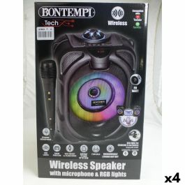 Altavoz con Micrófono Karaoke Bontempi 4 Unidades Altavoz con Micrófono Karaoke Bontempi 4 Unidades