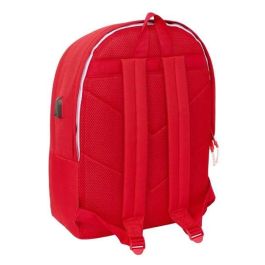 Mochila para Portátil y Tablet con Salida USB Sevilla Fútbol Club Rojo 31 x 44 x 18 cm