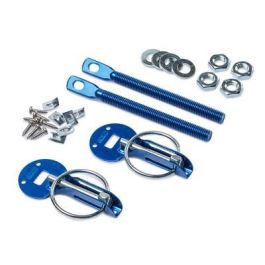 Sparco SP01606AA Pareja Cierres de Seguridad para Capó Tipo Punzón, en Aluminio Anodizado Azul, Universal con Clavija y Cierre de Muelle Sparco SP01606AA Pareja Cierres de Seguridad para Capó Tipo Punzón, en Aluminio Anodizado Azul, Universal con Clavija y Cierre de Muelle