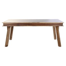 DKD Home Decor Mesa de Comedor Alpino, Sheesham Natural, Diseño Rectangular, 180 cm Ancho x 90 cm Largo x 76 cm Alto DKD Home Decor Mesa de Comedor Alpino, Sheesham Natural, Diseño Rectangular, 180 cm Ancho x 90 cm Largo x 76 cm Alto