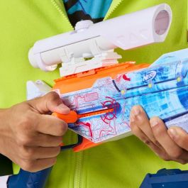 Nerf Load Out Artic Zerostriker Pistola de Juguete con 24 Dardos, Incluye Mira, Culata, Cañón y Bípode, para Niños +8 Años