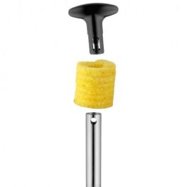 WMF 1873676030 Gourmet Ananasschneider - Cortador de piña de Acero Inoxidable, Apto para Lavavajillas, Negro