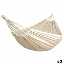 Hamaca Colgante Aktive Beige 220 x 150 cm (2 Unidades) Hamaca Colgante Aktive Beige 220 x 150 cm (2 Unidades)