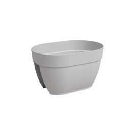 Artevasi CAPRI CAMPANA Jardinera Balcón 40 cm Gris Claro