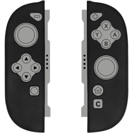 Konix Funda Protectora para Mandos Joy-Con Nintendo Switch 2 Silicona Antigolpes Antiarañazos Antipolvo Negra
