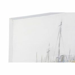 Cuadro DKD Home Decor Barco Mediterráneo (120 x 3,8 x 90 cm)