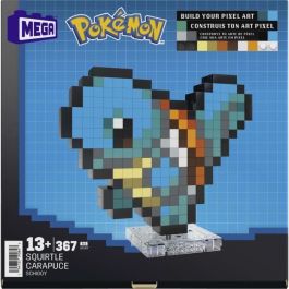 Mega HTH77 Pokémon Squirtle Caja de construcción retro 367 piezas