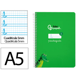 Liderpapel Cuaderno Espiral A5 Tapa Dura 80 Hojas 90gr Cuadro Pautado 5mm Color Verde Precio: 9.9499994. SKU: B12R5VMNGN