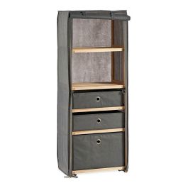 Kipit Estantería de Tela con 3 Cajones Gris 28x113x42 cm (3 Unidades) Precio: 145.50000014. SKU: S3609837