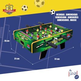 Tachan Futbolín Sobremesa con Patas 80992, Resistente, Tanteador Manual, Medidas 51x31x18.5 cm