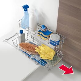 Organizador deslizante para productos de limpieza 'limpio' 20x50x28cm metaltex