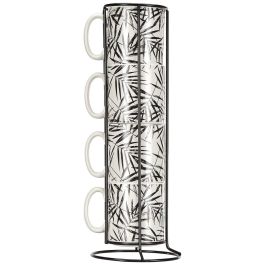 Secret Of Gourmet Tazas Mug On Rack Colores Surtidos 4 Unidades con Soporte