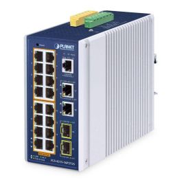 Planet Switch industrial 16 puertos PoE Gigabit 10/100/1000T 802.3at + 2 RJ45 Gigabit + 2 SFP 100/1000X gestionable L2/L4 Precio: 731.89000049. SKU: B1JV8AQNL2